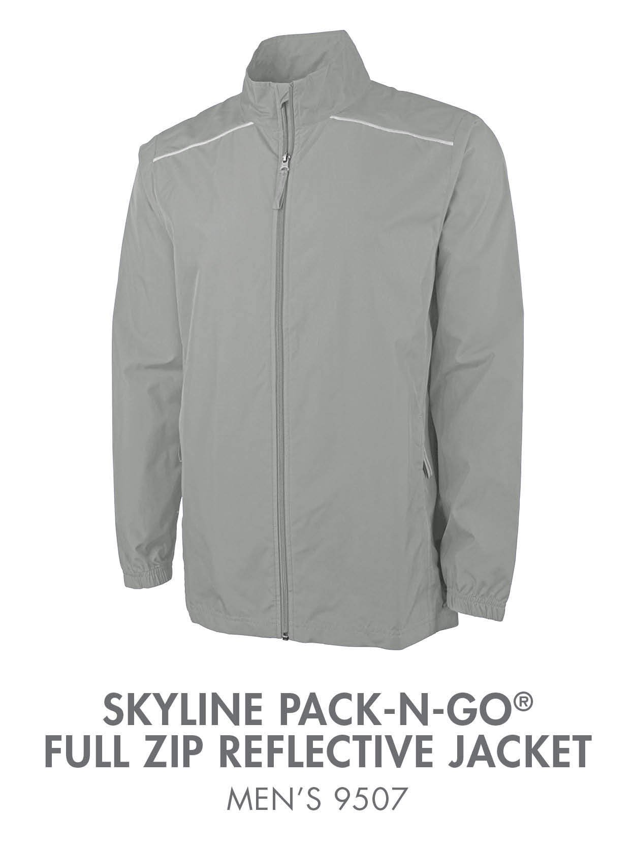 Skyline Pack-N-Go® Full Zip Reflective Jacket 