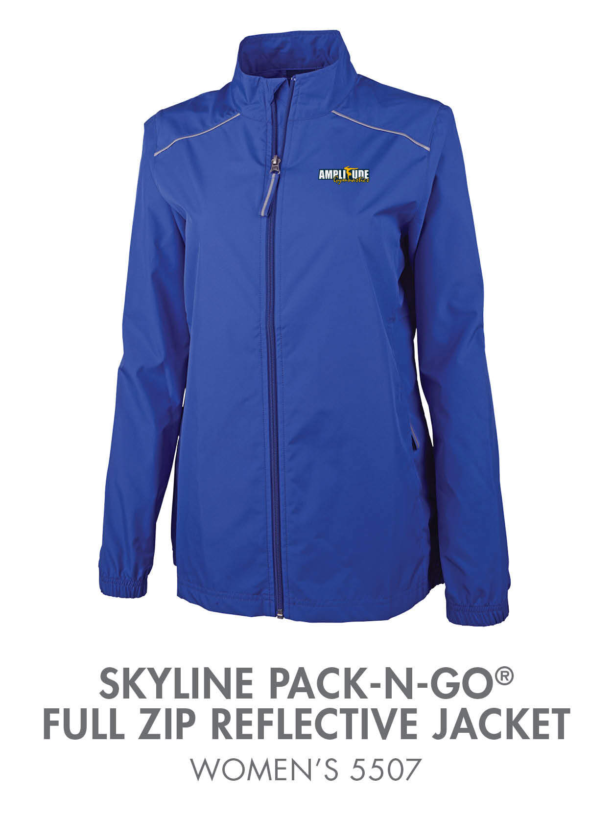 Skyline Pack-N-Go® Full Zip Reflective Jacket 