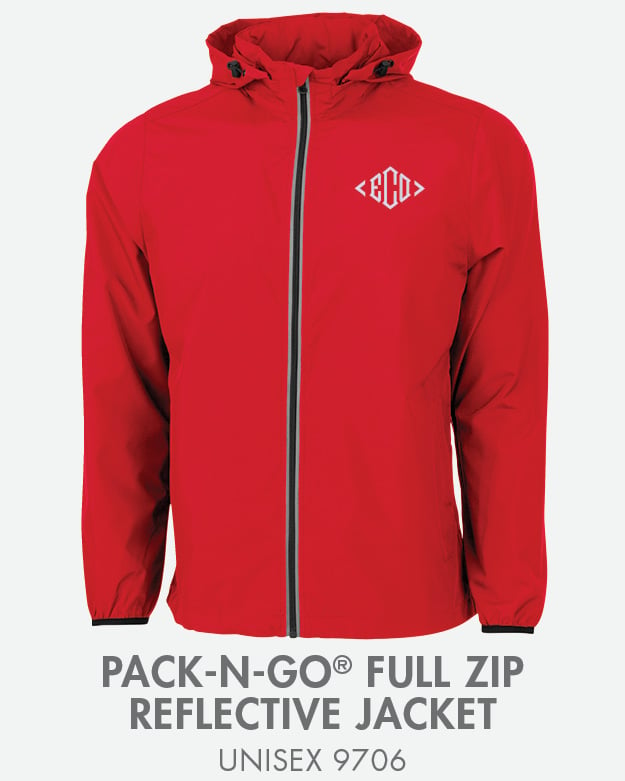 Pack-N-Go Full Zip Reflective Jacket 9706